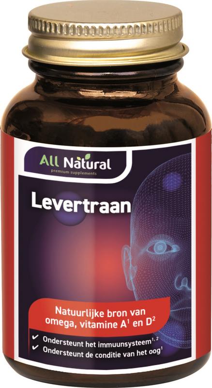 All Natural Levertraan Vitamine A & D
