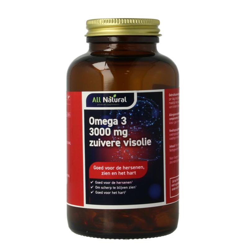 All Natural Omega 3 3000Mg Zuivere Visolie