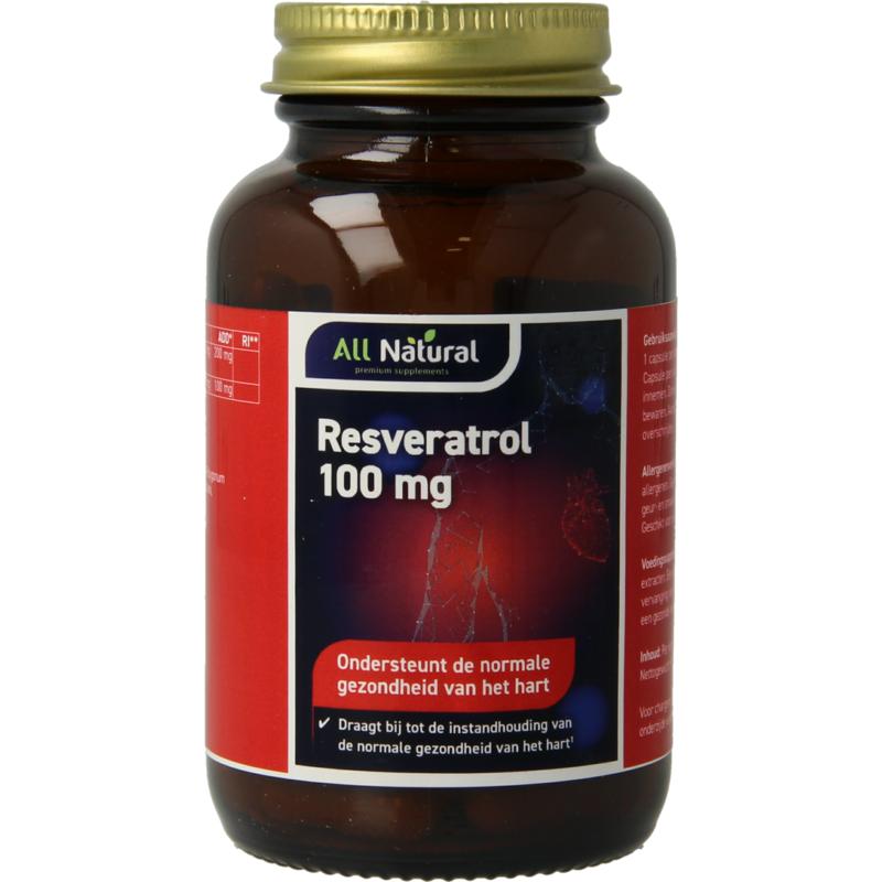 All Natural Resveratrol 100Mg