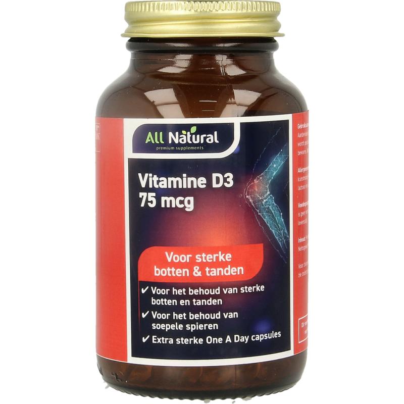 All Natural Vitamine D3 75Mcg