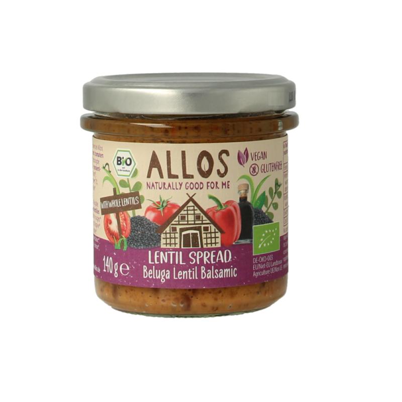Allos Linzenspread Beluga Balsamico Bio