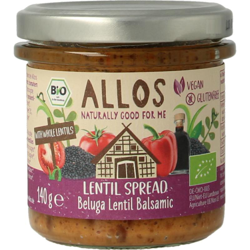 Allos Linzenspread Beluga Balsamico Bio