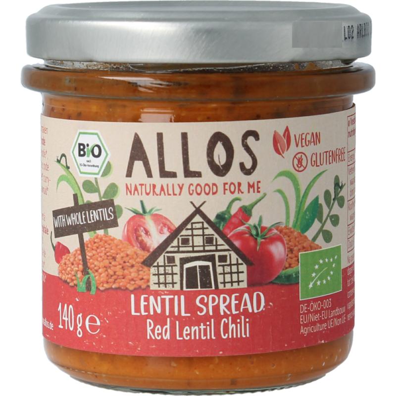 Allos Linzenspread Rode Chili Bio