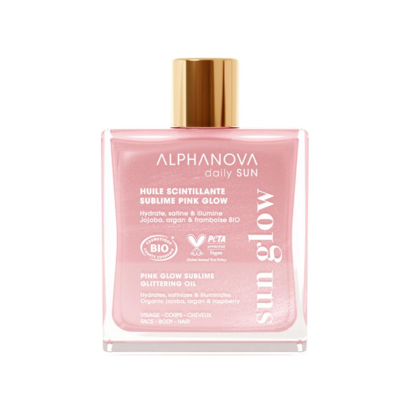 Alphanova Sun Sublime Glitter Oil Pink Glow Bio