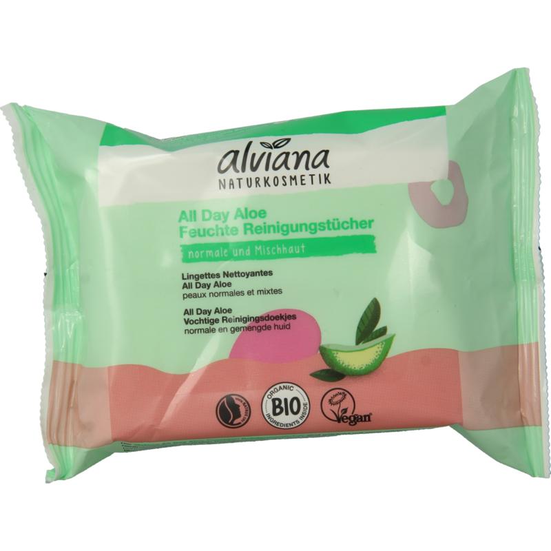 Alviana Reinigingsdoekjes Vochtig Aloe Vera