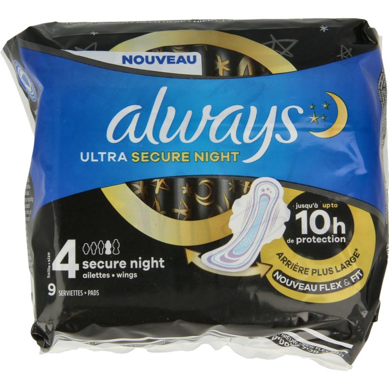Always Maandverband Ultra Secure Nacht