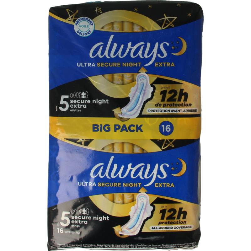 Always Maandverband Ultra Secure Night