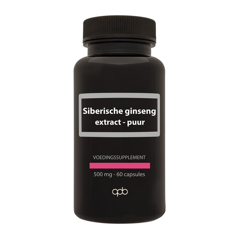 Apb Holland Siberische Ginseng Extract Puur Forte 500Mg