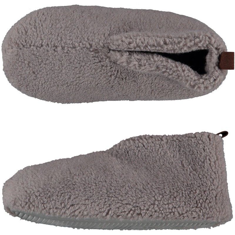 Apollo Slof Dames Teddy Grijs 4142