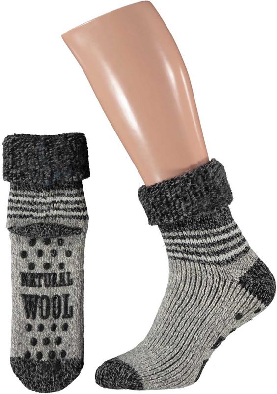 Apollo Slofsok Grijs Motief 43-46