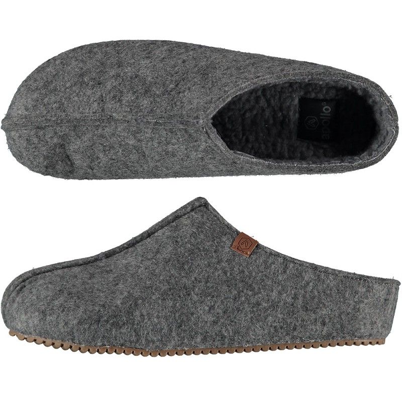Apollo Zweedse Slof Grijs Maat 4344