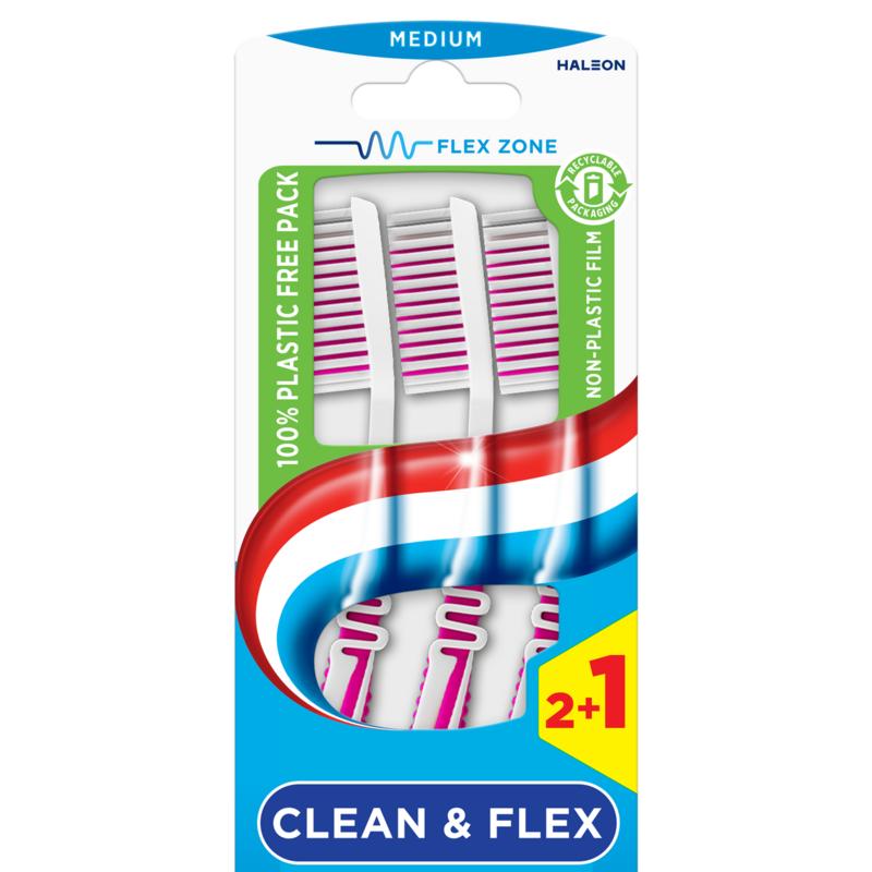 Aquafresh Tandenborstel Clean & Flex Medium