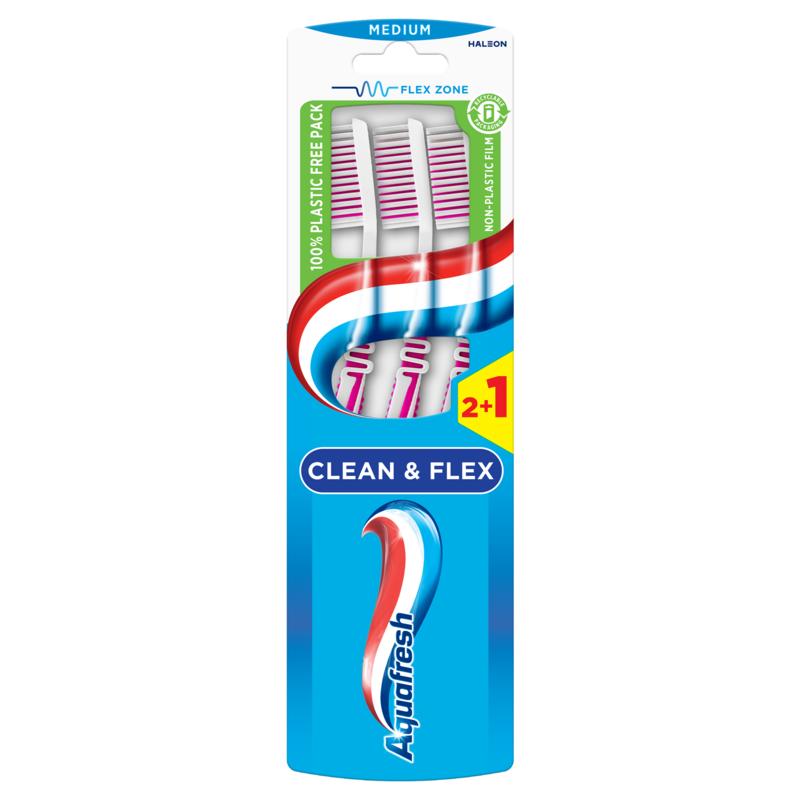 Aquafresh Tandenborstel Clean & Flex Medium