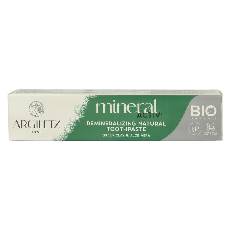 Argiletz Tandpasta Neutraal Aloe Vera Muntvrij