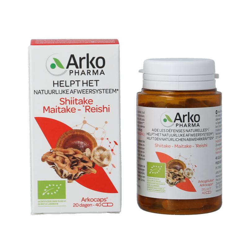 Arkocaps Reishi Shiitake Maitake Bio