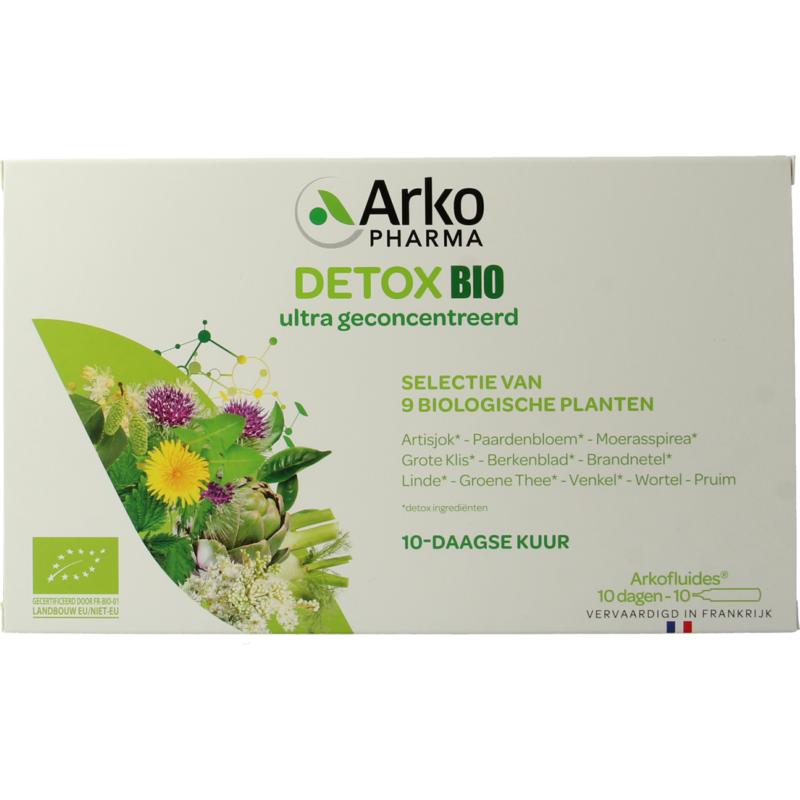 Arkofluids Detox Drinkampullen 15Ml Bio