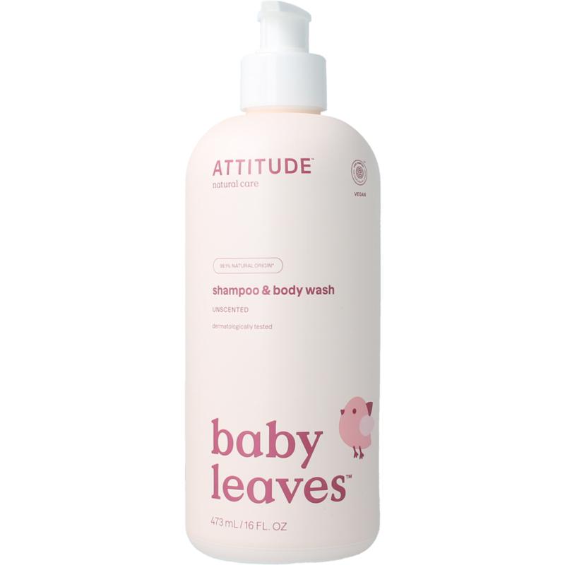 Attitude Shampoo 2 In 1 Baby Leaves Parfum Vrij