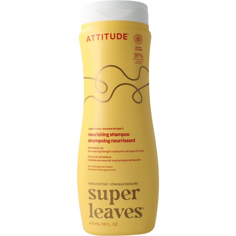 Attitude Shampoo Moringa Oil Curl Nourishing Type 3