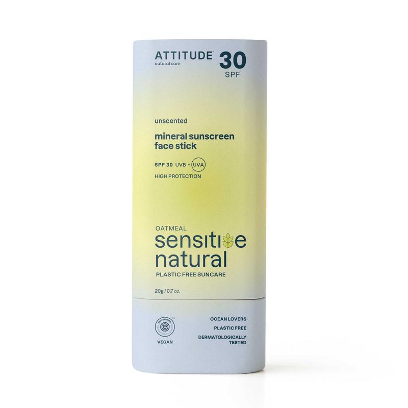 Attitude Sunly Gezichtszonnebrandstick Spf30 Gevoelige Huid