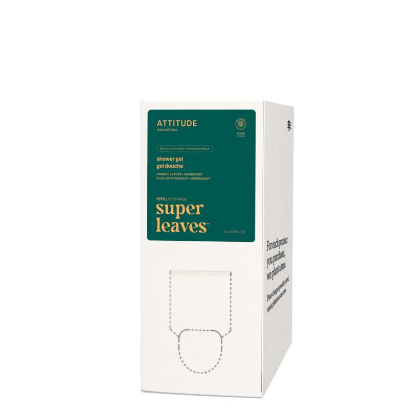 Attitude Super Leaves Douche Gel Verkwikkend Eco Refill