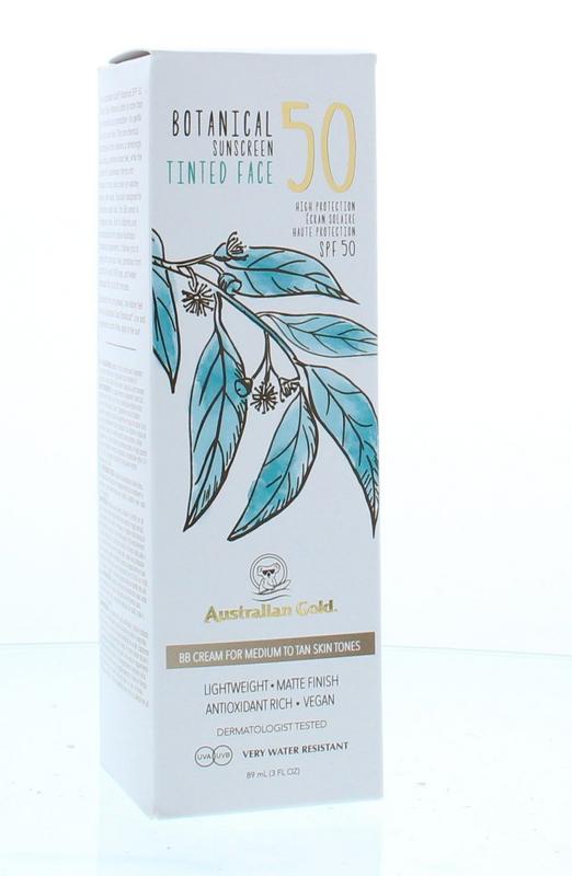 Australian Gold Botanical Tinted Face - Medium Tan Spf50