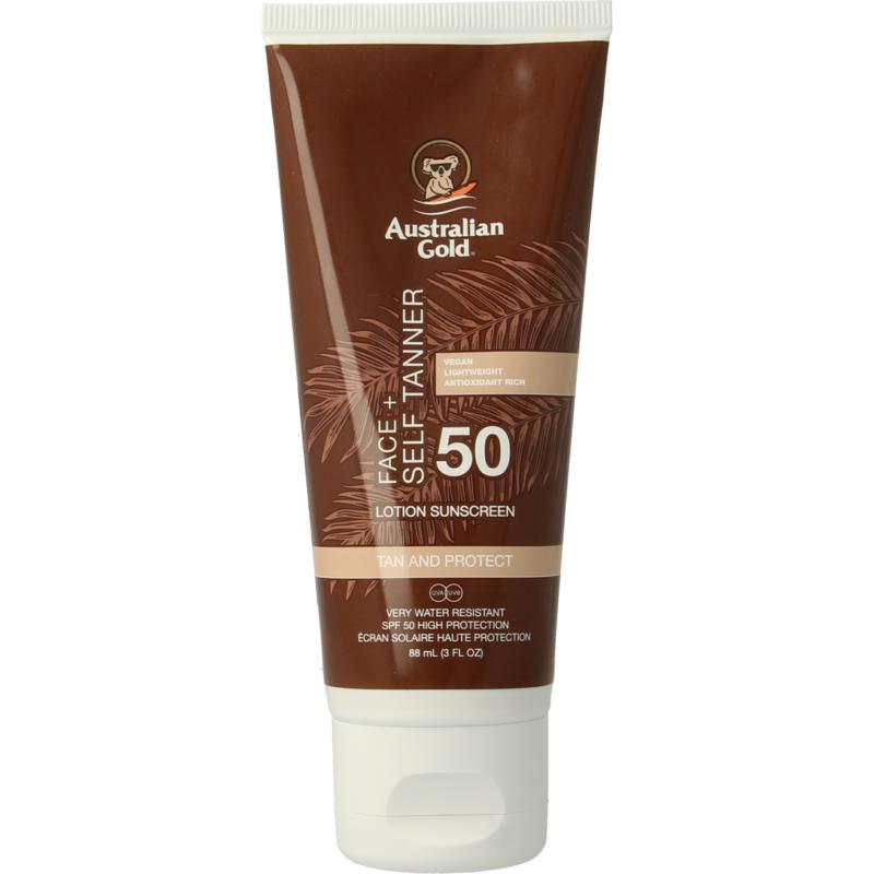 Australian Gold Face Met Selftanner Spf50