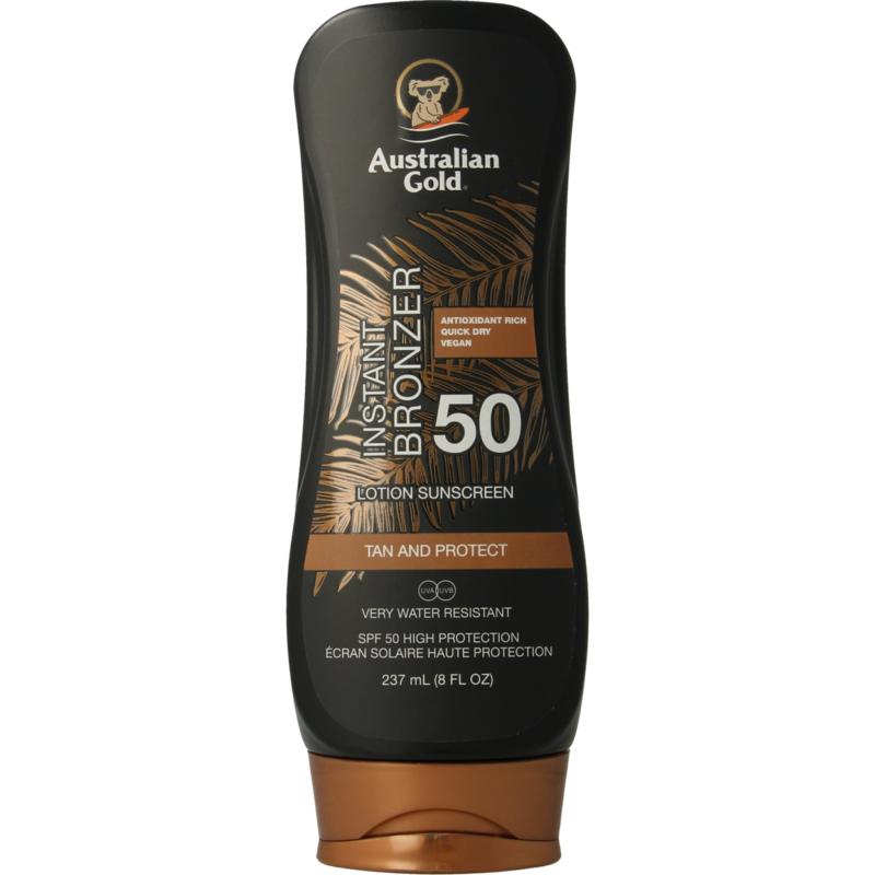 Australian Gold Lotion Bronzer Spf50