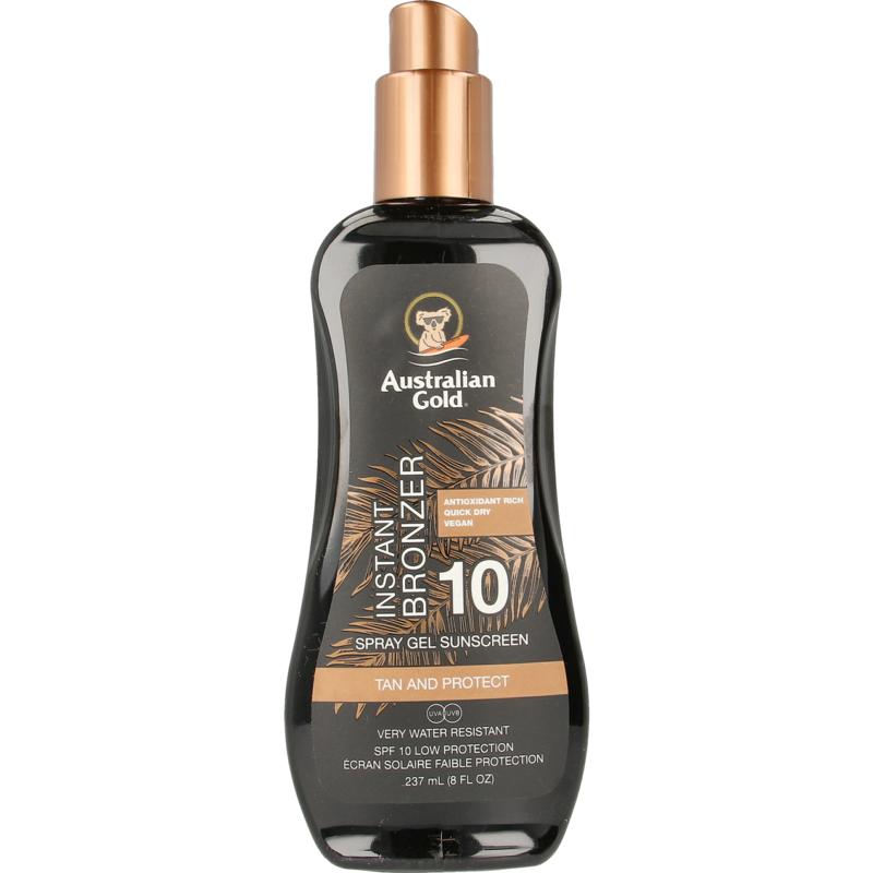 Australian Gold Spray Gel Met Bronzer Spf10