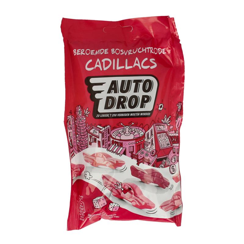 Autodrop Rode Cadillacs Bosvruchten