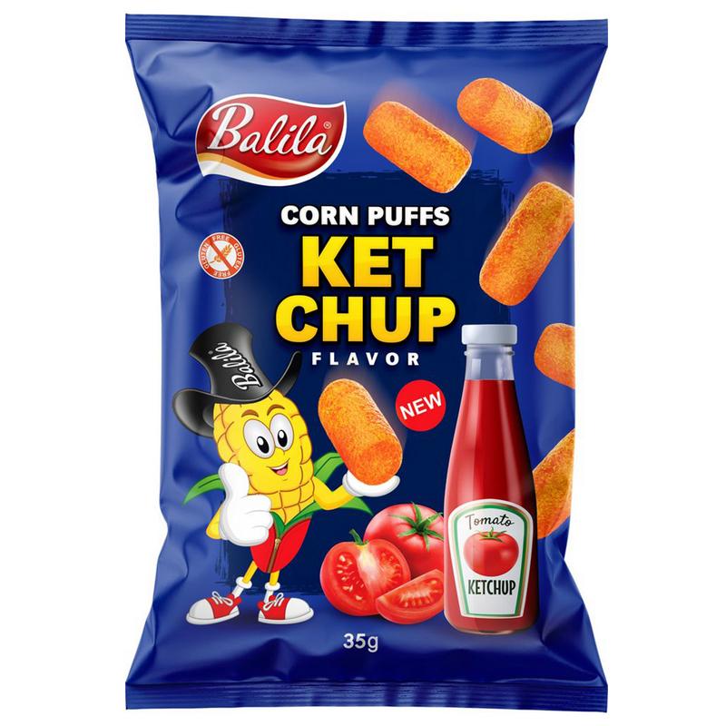 Balila Corn Puffs Ketchup Glutenvrij