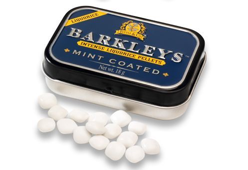 Barkleys Liquorice Pellets Mint Coated