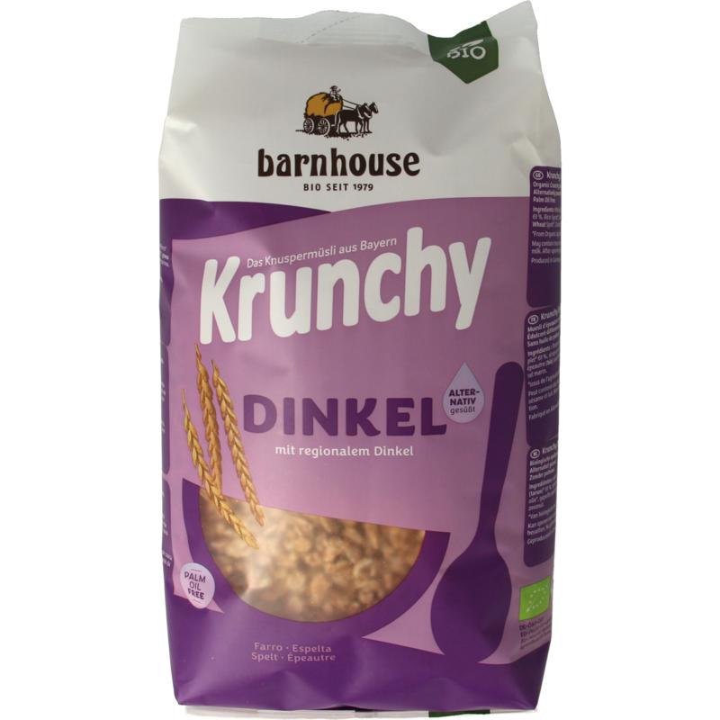 Barnhouse Krunchy Pur Spelt Zonder Suiker Bio