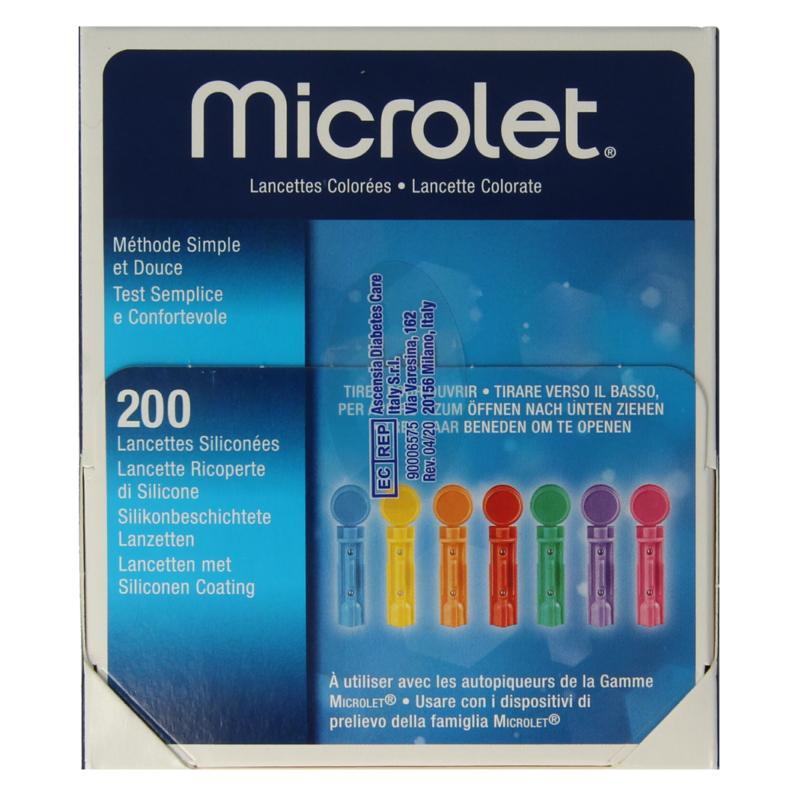 Bayer Microlet Lancet Gekleurd P6571