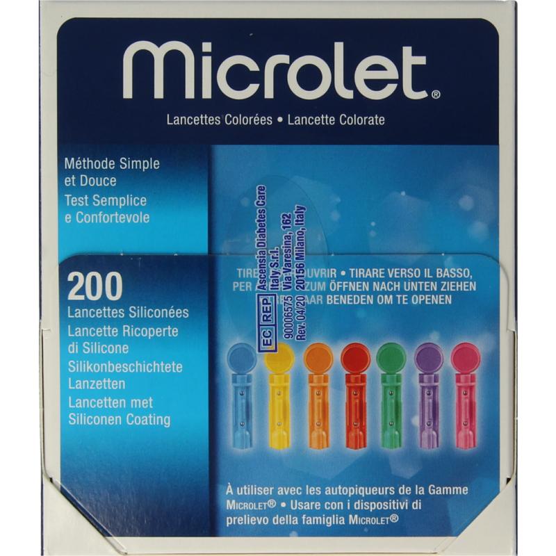 Bayer Microlet Lancet Gekleurd P6571