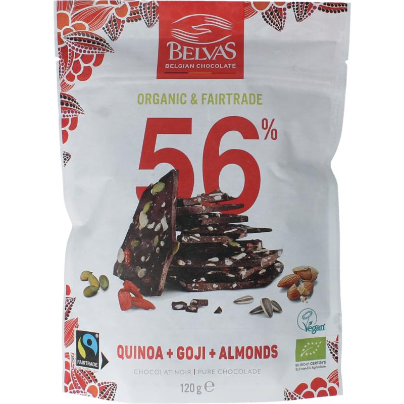 Belvas Thins Puur Goji Amandel Bio Fairtrade
