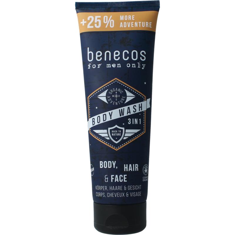 Benecos Bio For Men Only Body, Hair & Face Wash