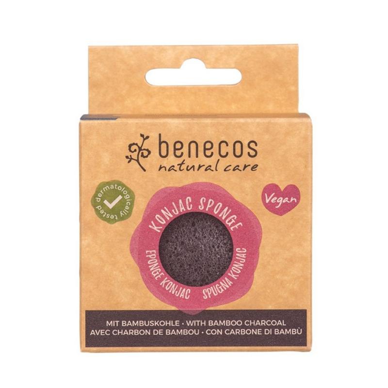 Benecos Natural Konjac Sponge - Black Bamboo