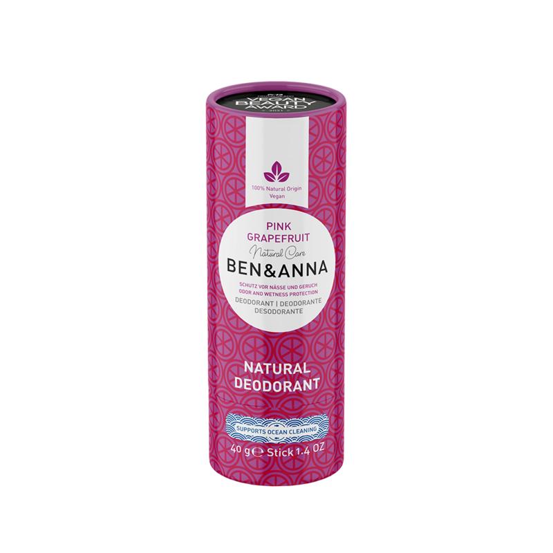 Ben&Anna Deodorant Pink Grapefruit Papertube