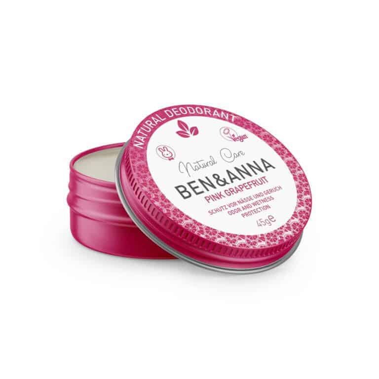 Ben&Anna Natural Deodorant Creme Pink Grapefruit Blikje