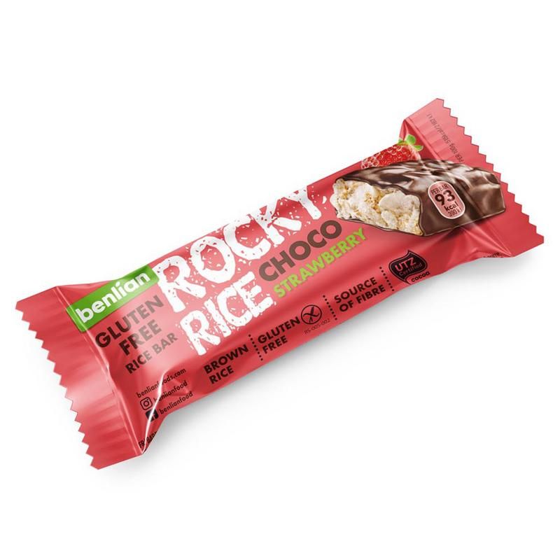 Benlian Rocky Rice Choco Strawberry Glutenvrij