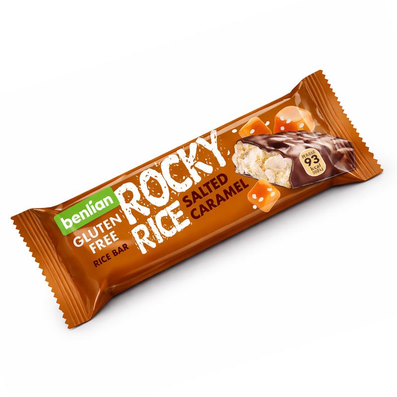 Benlian Rocky Rice Salted Caramel Bar Glutenvrij
