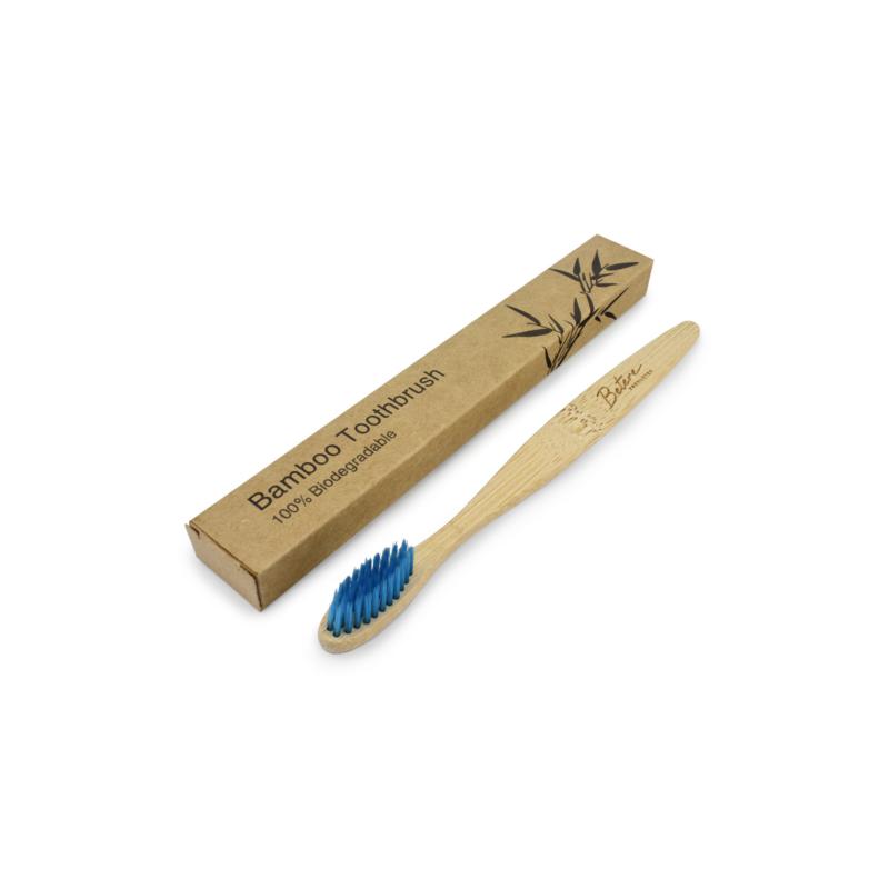 Betereproducten Bamboe Tandenborstel Voor Volwassenen Blauw