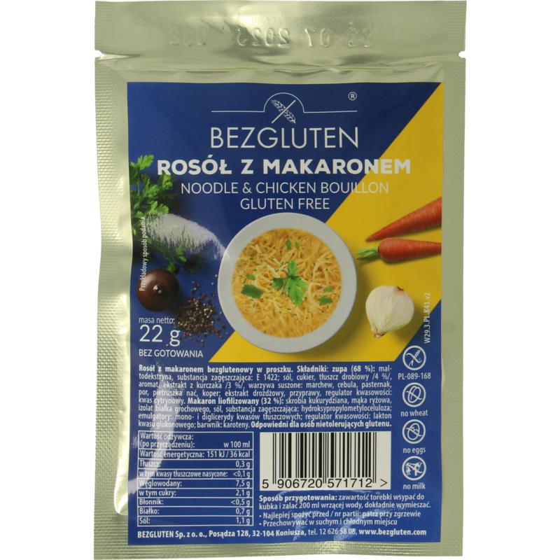 Bezgluten Kippensoep Glutenvrij
