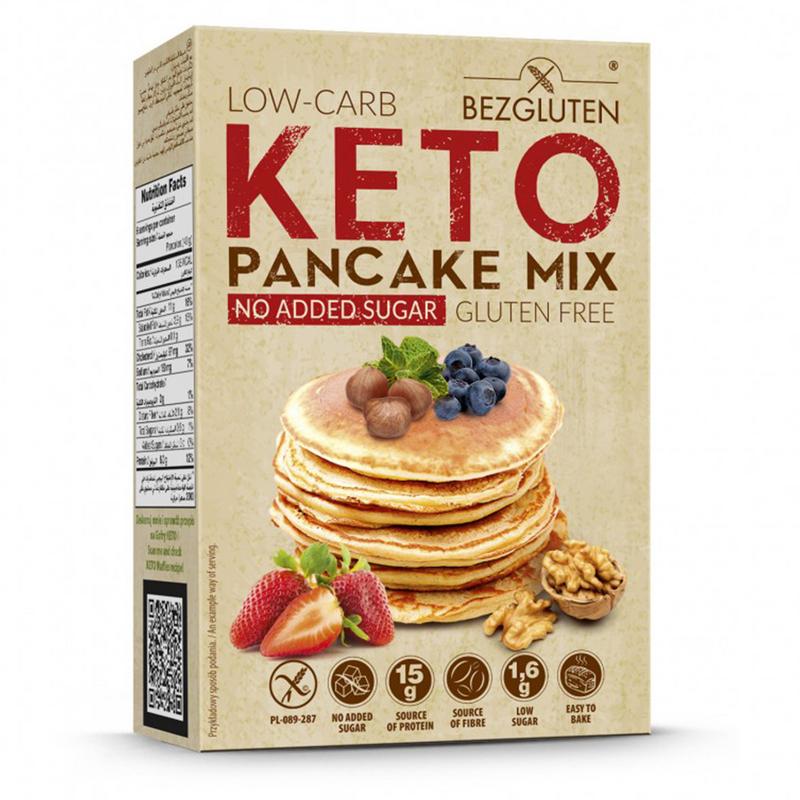 Bezgluten Pancake Mix Keto Glutenvrij