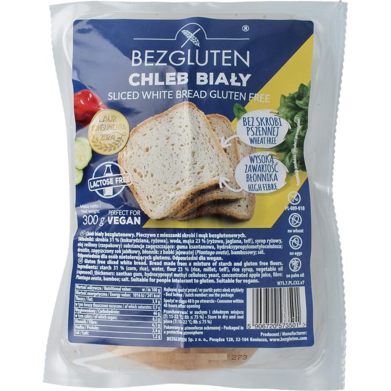 Bezgluten Wit Brood Gesneden Glutenvrij