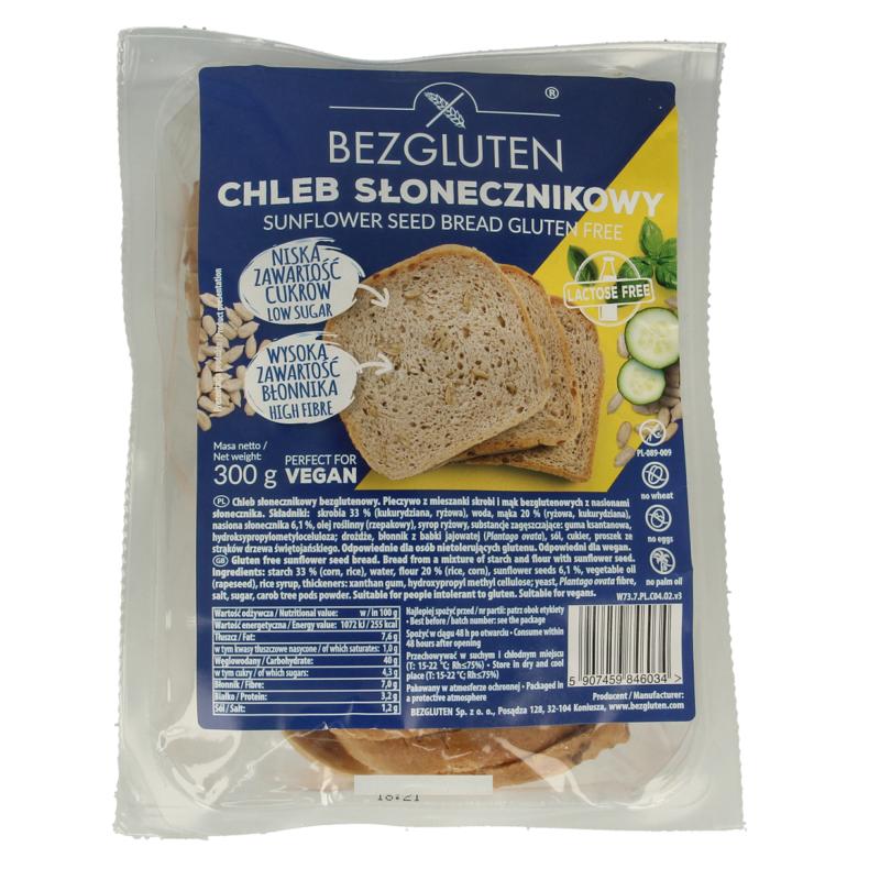 Bezgluten Zonnebloempittenbrood Gesneden Glutenvrij