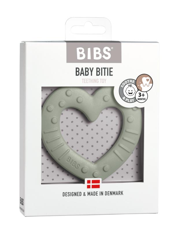 Bibs Baby Bitie Heart Sage