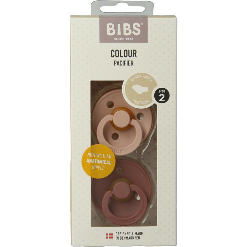 Bibs Fopspeen Anatomical Maat 2 Blushwoodstock