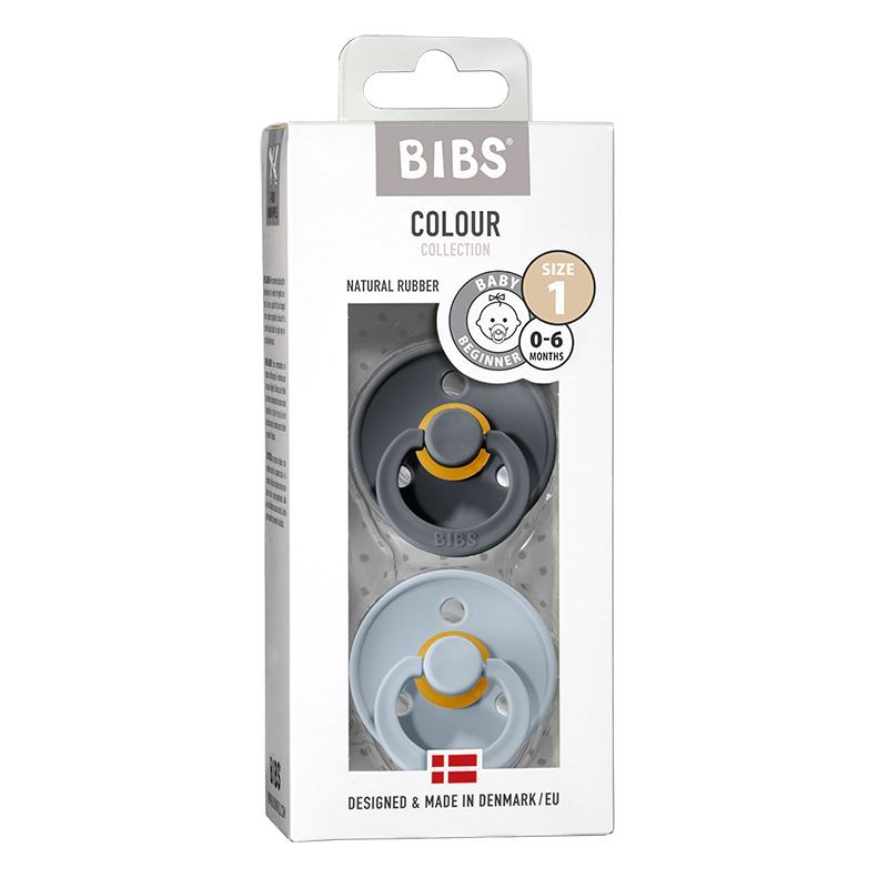Bibs Fopspeen Maat 1 Ironbaby Blue 2 Pack
