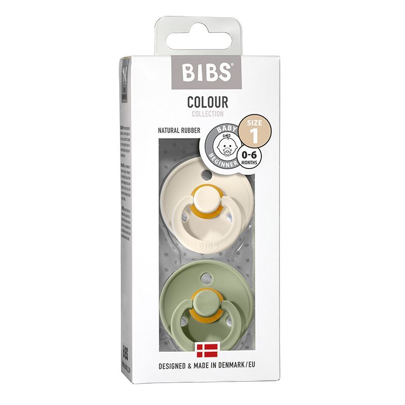 Bibs Fopspeen Maat 1 Ivorysage 2 Pack